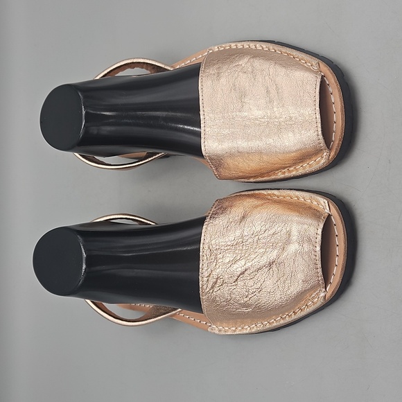 PONS Avarcas Spanish Sandal Rose Gold Metallic Women 8 - Picture 5 of 11